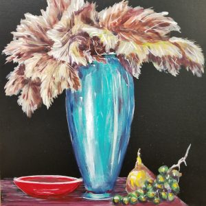 096 Blue Vase