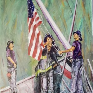 078 Raising the Flag at Ground Zero