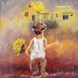 121 Boy With Yellow Flowers