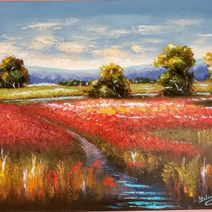 110 Red Flower Landscape