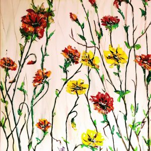 125 Yellow and Red Flowers
