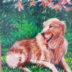 048 Golden Lab By the Lilys