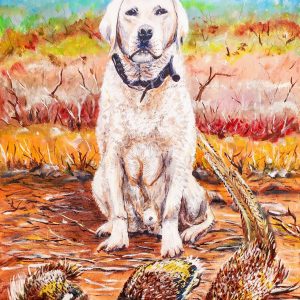 046 Lab With Pheasants