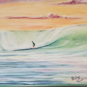 009 Surfing At Dusk