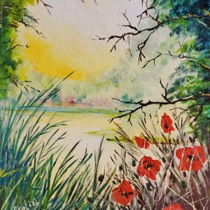 165 Sunset by the lake