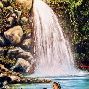 173 Love by the waterfall