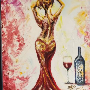 190 My girl with my wine