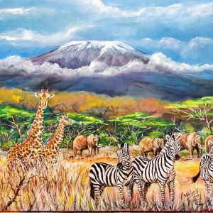 197 Animal family at Mount Kilimanjaro
