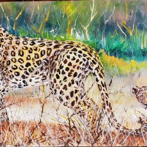 205 Leopard With Baby