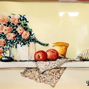 452 Flowers left on the mantle